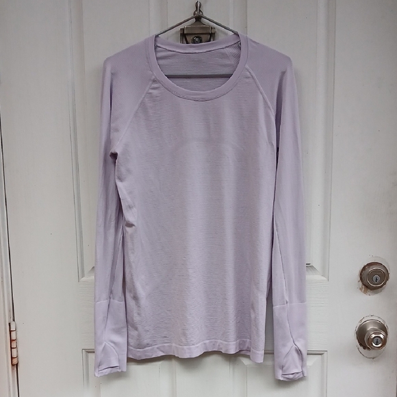 lululemon athletica Tops - LULULEMON LS Lilac Swiftly Tech Top SZ 10